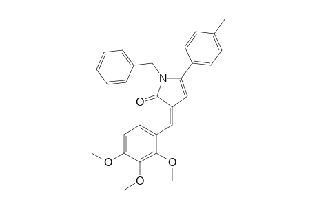 3-(2',3',4'-Trimethoxybenzylidene)-1-benzyl-1,3-dihydro-5-(p-methylphenyl)-2H-pyrrol-2-one