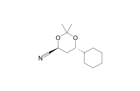 (4S*,6S*)-cis-4-Cyano-6-cyclohexyl-2,2-dimethyl-1,3-dioxane