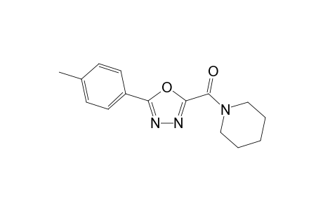 Piperidiny-1-yl(5-p-tolyl-1,3,4-oxadiazo-2-yl) methanone