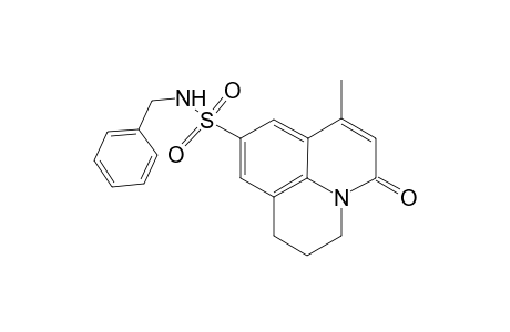 1H,5H-Benzo[ij]quinolizine-9-sulfonamide, 2,3-dihydro-7-methyl-5-oxo-N-(phenylmethyl)-