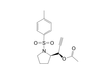 (2R*,3R*)-2-(1'-Acetoxy-2'-propyn-1'-yl)-1-[(p-toluenesulfonyl)pyrrolidine