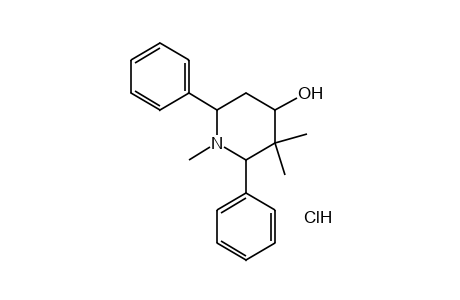 2,6-DIPHENYL-1,3,3-TRIMETHYL-4-PIPERIDINOL, HYDROCHLORIDE (ISOMER)