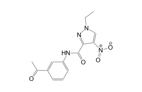 N-(3-acetylphenyl)-1-ethyl-4-nitro-1H-pyrazole-3-carboxamide