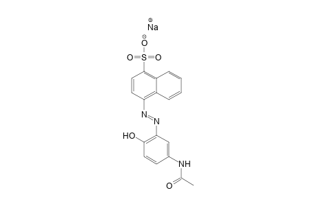 1-Naphthalenesulfonic acid, 4-[[5-(acetylamino)-2-hydroxyphenyl]azo]-, monosodium salt
