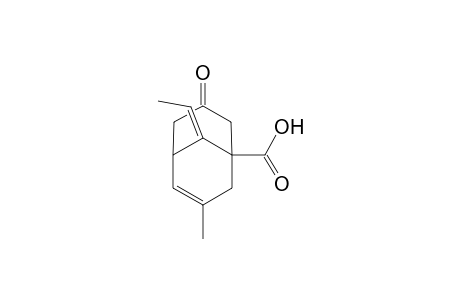 (E)-9-Ethylidene-3-methyl-7-oxobicyclo[3.3.1]non-3-en-1-carboxylic acid