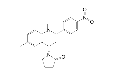 1-[(2S,4S)-6-methyl-2-(4-nitrophenyl)-1,2,3,4-tetrahydroquinolin-4-yl]-2-pyrrolidinone