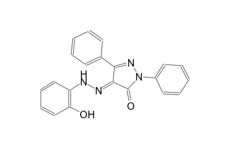 (4E)-1,3-diphenyl-1H-pyrazole-4,5-dione 4-[(2-hydroxyphenyl)hydrazone]