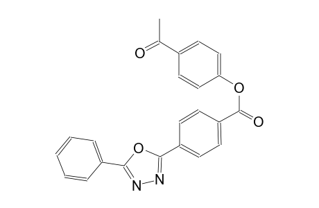 4-acetylphenyl 4-(5-phenyl-1,3,4-oxadiazol-2-yl)benzoate