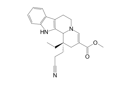 4-(2'-Cyanoethyl)-4-ethyl-6-(methoxycarbonyl)indolo-quinolizidine