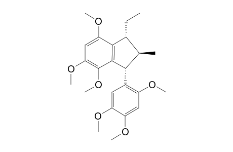 2,3-DIHYDRO-4,5,7-TRIMETHOXY-1-ETHYL-2-METHYL-3(2,4,5-TRIMETHOXYPHENYL)-INDENE