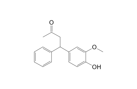 4-(4-hydroxy-3-methoxyphenyl)-4-phenyl-2-butanone