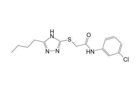 2-[(5-butyl-4H-1,2,4-triazol-3-yl)sulfanyl]-N-(3-chlorophenyl)acetamide
