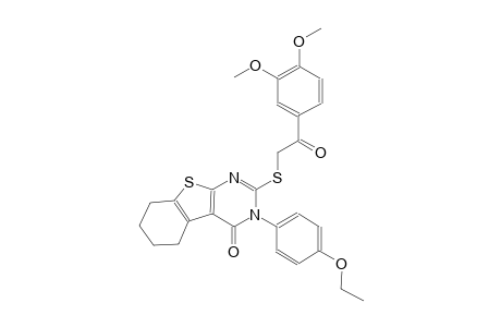 2-{[2-(3,4-dimethoxyphenyl)-2-oxoethyl]sulfanyl}-3-(4-ethoxyphenyl)-5,6,7,8-tetrahydro[1]benzothieno[2,3-d]pyrimidin-4(3H)-one