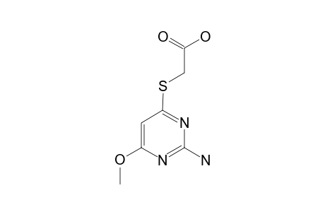 2-(2-AMINO-6-METHOXY-PYRIMIDIN-4-YL)-MERCAPTO-ACETIC-ACID