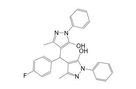 4,4'-((4-fluorophenyl)methylene)bis(3-methyl-1-phenyl-1H-pyrazol-5-ol)