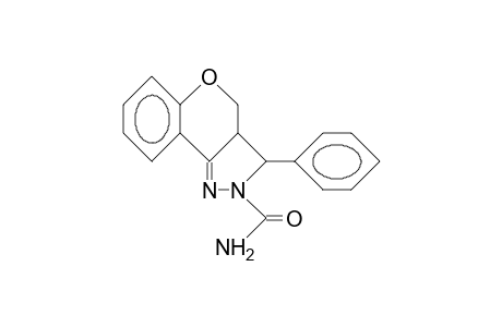2-Carbamoyl-3-phenyl-2,3,3a,4-tetrahydro(1)benzo pyrano(4,3-C)pyrazole