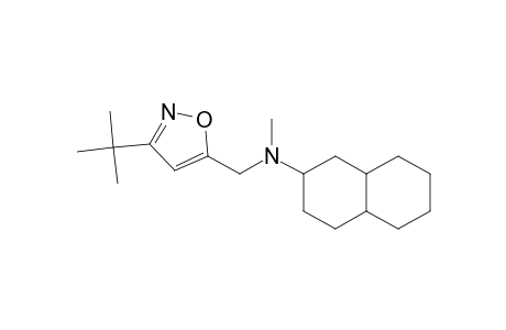5-Isoxazolemethanamine, N-(decahydro-2-naphthalenyl)-3-(1,1-dimethylethyl)-N-methyl-