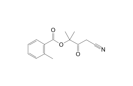 3-Cyano-1,1-dimethyl-2-oxopropyl 2-methylbenzenecarboxylate