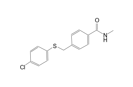 4-{[(4-chlorophenyl)sulfanyl]methyl}-N-methylbenzamide