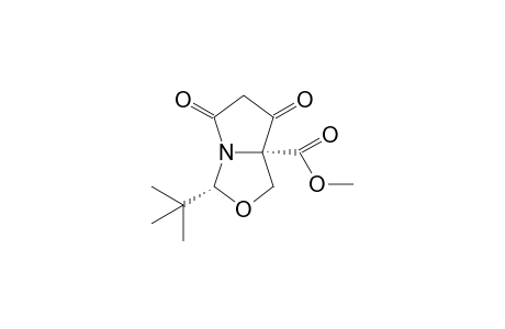 (3R,7aR)-3-tert-butyl-5,7-diketo-1,3-dihydropyrrolo[1,2-c]oxazole-7a-carboxylic acid methyl ester