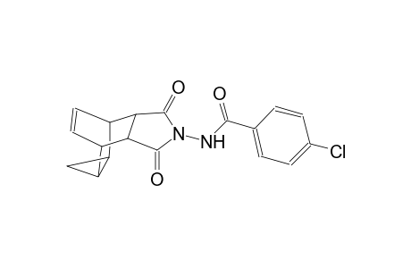 4-chloro-N-(3,5-dioxo-4-azatetracyclo[5.3.2.0~2,6~.0~8,10~]dodec-11-en-4-yl)benzamide