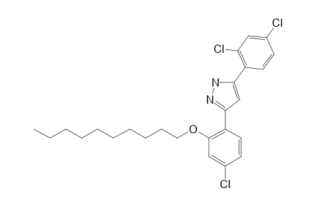 3(5)-(4-CHLORO-2-DECYLOXYPHENYL)-5(3)-(2,4-DICHLOROPHENYL)-PYRAZOLE