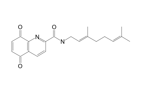 N-GERANYL-5,8-DIOXO-5,8-DIHYDRO-QUINOLINE-2-CARBOXAMIDE