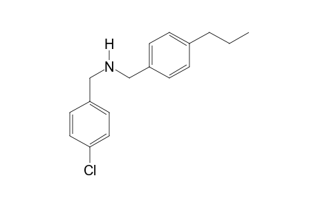 1-(4-Chlorophenyl)-N-[(4-propylphenyl)methyl]methylamine