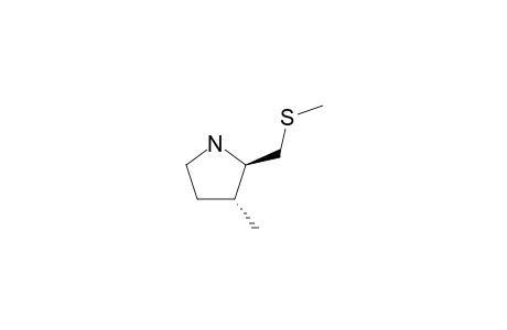 3-METHYL-2-(METHYLTHIOMETHYL)-PYRROLIDINE
