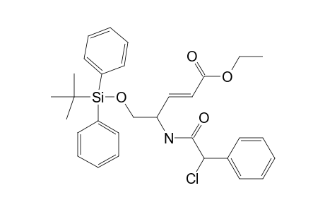 (4S)-ETHYL-(E)-4-(2-CHLORO-2-PHENYLETHANAMIDO)-5-(TERT.-BUTYLDIPHENYLSILYLOXY)-PENT-2-ENOATE