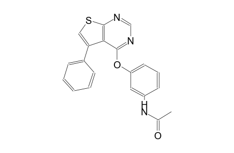 acetamide, N-[3-[(5-phenylthieno[2,3-d]pyrimidin-4-yl)oxy]phenyl]-