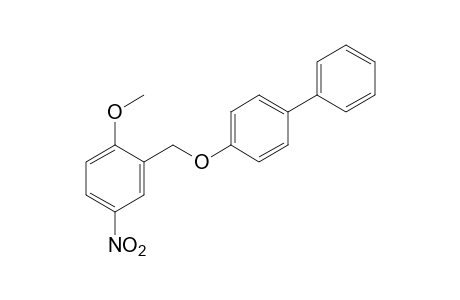 4-biphenylyl 2-methoxy-5-nitrobenzyl ether