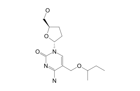 1-(2,3-DIDEOXY-ALPHA-D-GLYCERO-PENTOFURANOSYL)-5-(1-METHYLPROPOXYMETHYL)-CYTOSINE