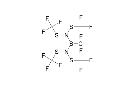 N-[[bis(trifluoromethylthio)amino]-chloroboranyl]-1,1,1-trifluoro-N-(trifluoromethylthio)methanesulfenamide