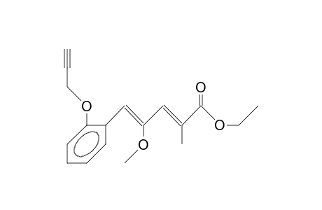(2E,4E)-4-Methoxy-2-methyl-5-(2-prop-2-ynyloxy-phenyl)-penta-2,4-dienoic acid, ethyl ester
