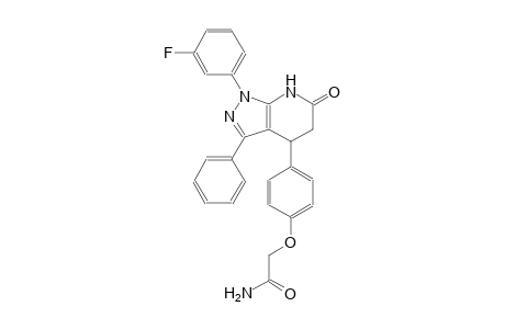 acetamide, 2-[4-[1-(3-fluorophenyl)-4,5,6,7-tetrahydro-6-oxo-3-phenyl-1H-pyrazolo[3,4-b]pyridin-4-yl]phenoxy]-