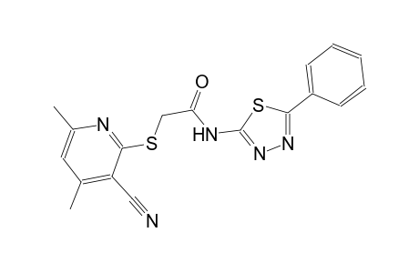 acetamide, 2-[(3-cyano-4,6-dimethyl-2-pyridinyl)thio]-N-(5-phenyl-1,3,4-thiadiazol-2-yl)-