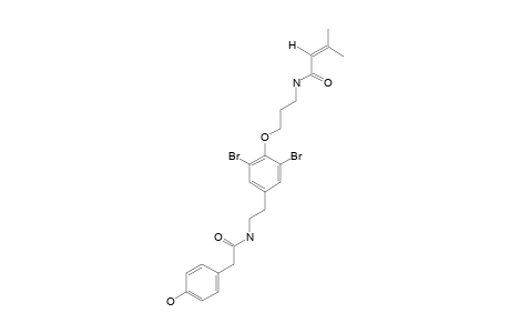 1,3-DIBROMO-5-[2-[(PARA-HYDROXYPHENYL)-ACETAMIDO]-ETHYL]-2-[3-(3-METHYL-2-BUTENAMIDO)-PROPOXY]-BENZENE