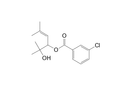 Benzoic acid, 3-chloro-, 1-(1-hydroxy-1-methylethyl)-3-methyl-2-butenyl ester