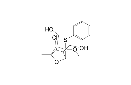 1-Methyl-5-exo-methoxy-5-endo-(phenylthio)-6-exo-chloro-7-oxabicyclo[2.2.1]heptane-2-exo,3-exo-dimethanol