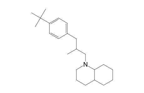 Quinoline, 1-[3-[4-(1,1-dimethylethyl)phenyl]-2-methylpropyl]decahydro-