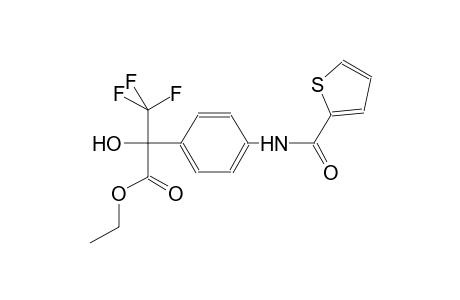 benzeneacetic acid, alpha-hydroxy-4-[(2-thienylcarbonyl)amino]-alpha-(trifluoromethyl)-, ethyl ester