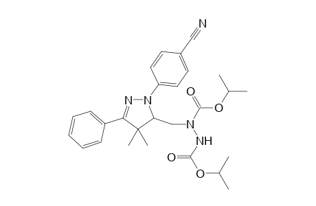 Diisopropyl 1-((1-(4-Cyanophenyl)-4,4-dimethyl-3-phenyl-4,5-dihydro-1H-pyrazol-5-yl)methyl)hydrazine-1,2-dicarboxylate