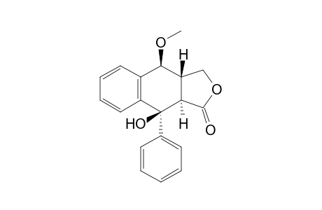 (3aS*,4S*,9S*,9aR*)-9-Hydroxy-4-methoxy-9-phenyl-3a,4,9,9a-tetrahydronaphtho[2,3-c]furan-1(3H)-one