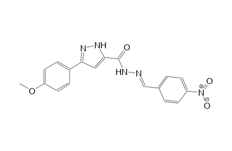 1H-pyrazole-5-carboxylic acid, 3-(4-methoxyphenyl)-, 2-[(E)-(4-nitrophenyl)methylidene]hydrazide