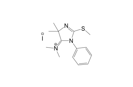 5,5-Dimethyl-2-methylthio-3-phenyl-.delta.'-Imidazolin-4-dimethyliminiumiodide