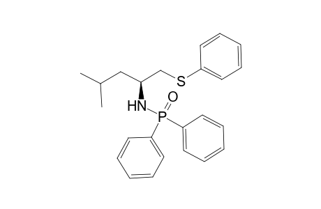 (2S)-N-diphenylphosphoryl-4-methyl-1-(phenylthio)-2-pentanamine