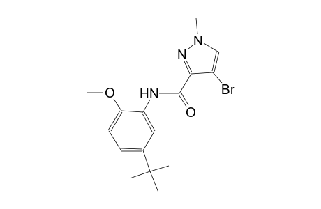 4-bromo-N-(5-tert-butyl-2-methoxyphenyl)-1-methyl-1H-pyrazole-3-carboxamide