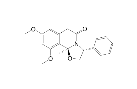 (3R,10BS)-8,10-DIMETHOXY-10B-METHYL-5-OXO-3-PHENYL-2,3,6,10B-TETRAHYDRO-5H-OXAZOLO-[2,3-A]-ISOQUINOLINE