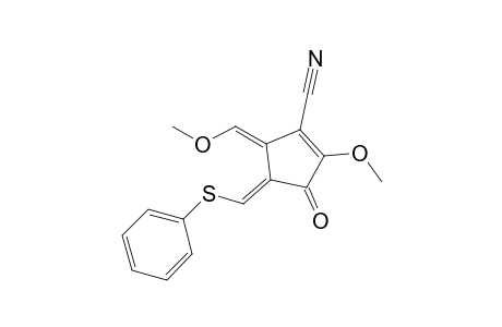 4-[(Phenylthio)methylene]-2-methoxy-5-(methoxymethylene)-3-oxo-1-cyclopentene-1-carbonitrile